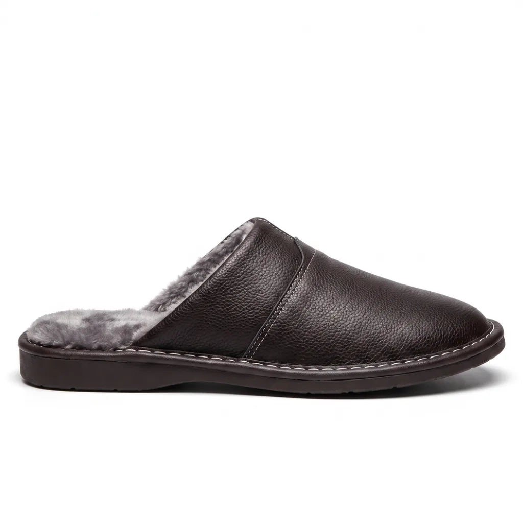 Men's Julianna Leather House Slippers