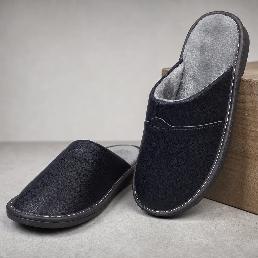 Men's Julianna Leather House Slippers
