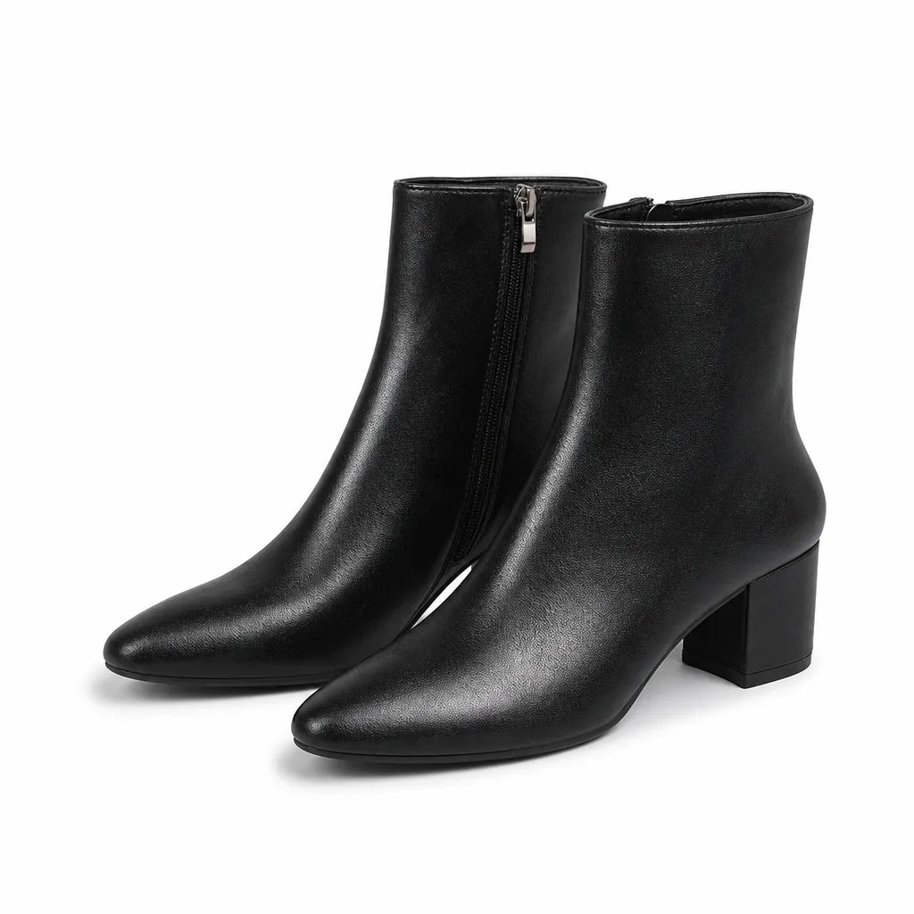 Ingrid | Women's Fall Ankle Boots - Color:Black;Size:35