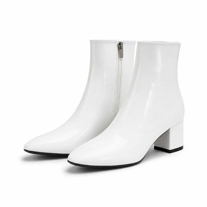 Ingrid | Women's Fall Ankle Boots - Color:White;Size:35