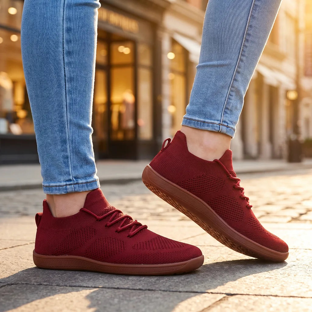 Iris Barefoot Sneakers - Color:Red;Size:36
