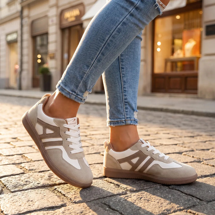 Isla Low Top Sneakers - Color:Beige;Size:36