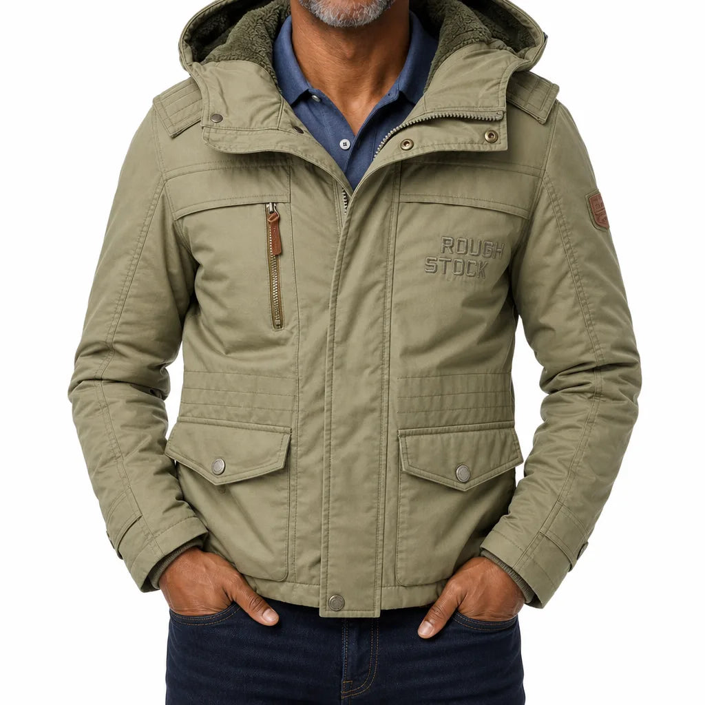 Ivor | Warm Winter Parka for Comfort - Color:Beige;Size:S