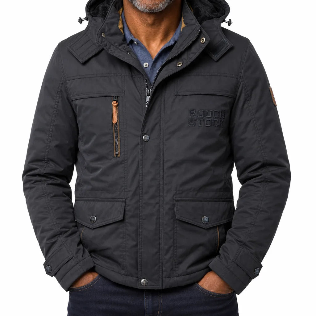 Ivor | Warm Winter Parka for Comfort - Color:Black;Size:S