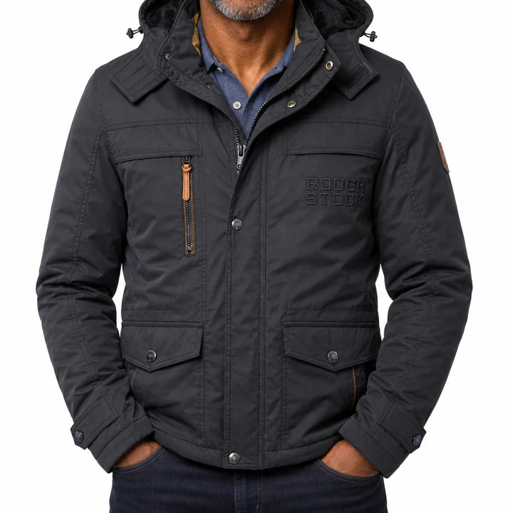 Ivor | Warm Winter Parka for Comfort - Color:Black;Size:S