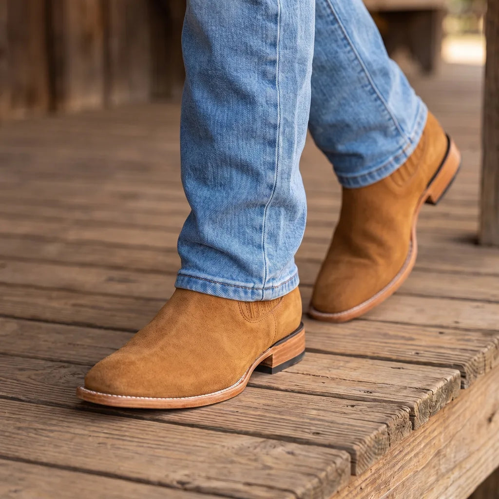Men's Brown Darby Textured Chelsea Boots