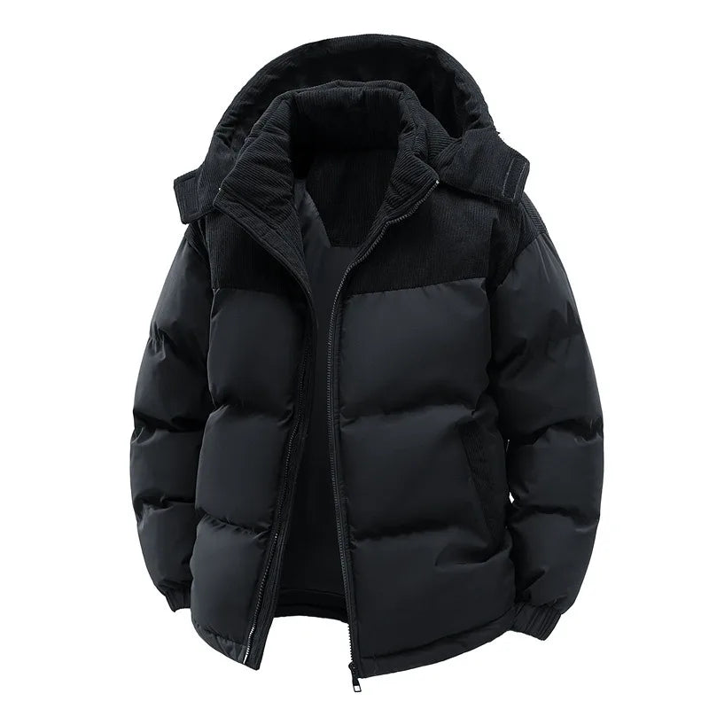 Jameson | Men's Hooded Puffer Jacket  - Color:Black;Size:XS