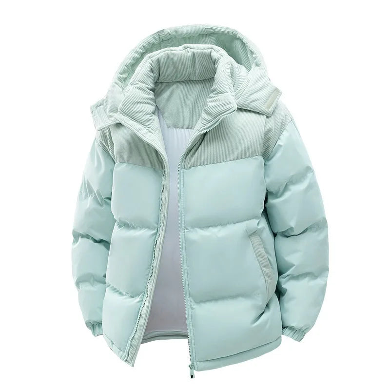 Jameson | Men's Hooded Puffer Jacket  - Color:Blue;Size:XS