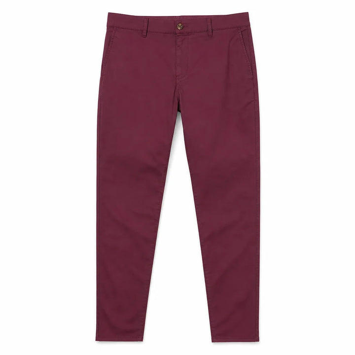 Men's Red Edmund Slim Dress Pants