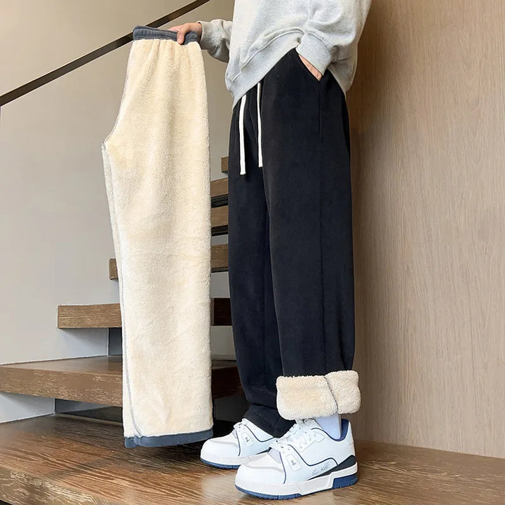 Jed | Men's Soft Fleece Sweatpants  - Color:Black;Size:S