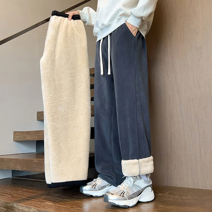 Jed | Men's Soft Fleece Sweatpants  - Color:Dark Gray;Size:S