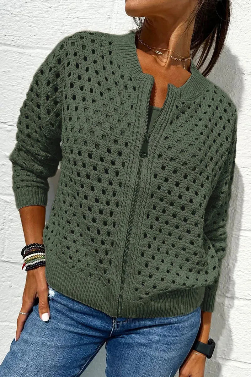 Jemima | Women's Cardigan Jacket  - Color:Green;Size:XXS