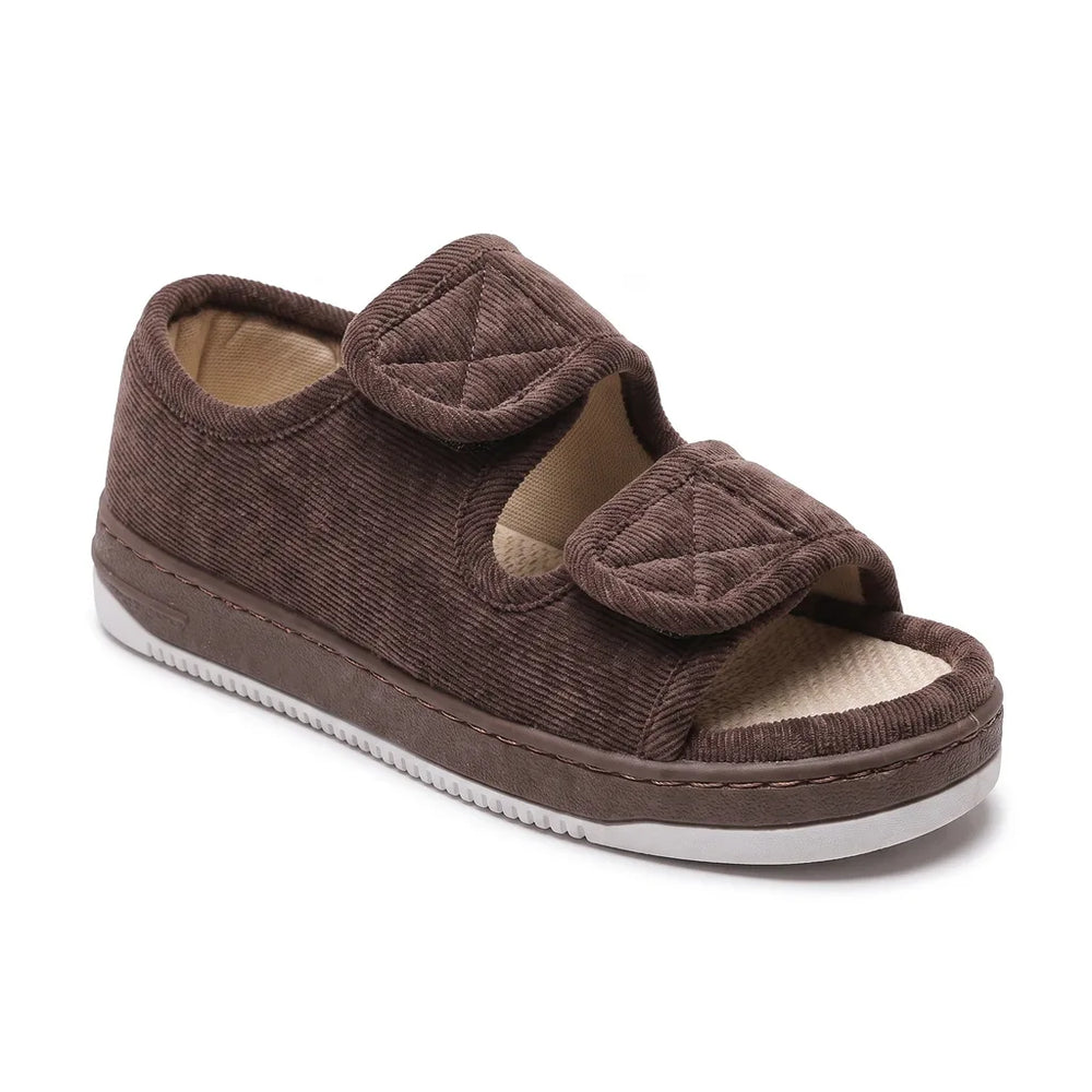 Women's Brown Renfrew Open Toe Slippers