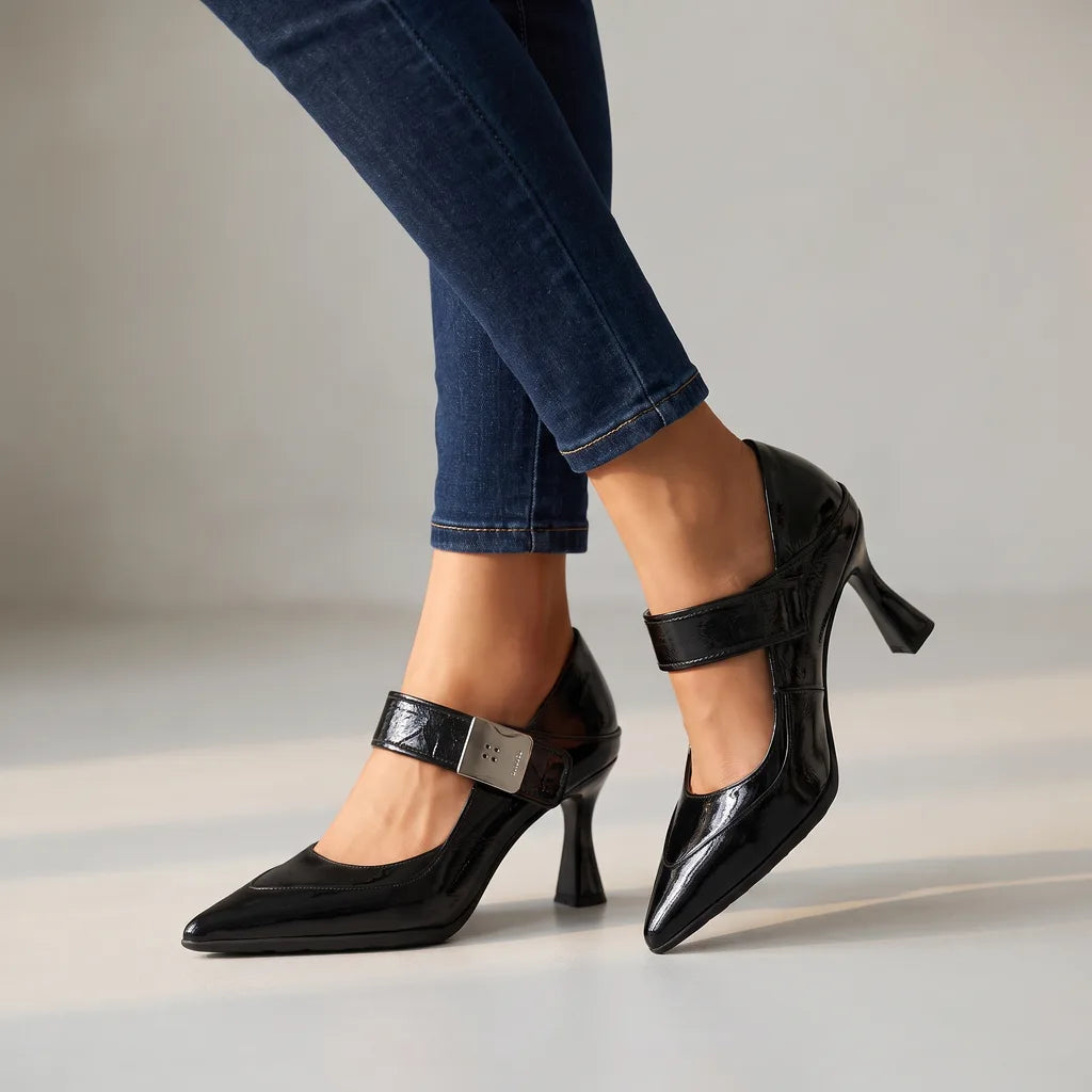 Jennifer | Women's High Heels   dubbel check gewicht - Color:Black;Size:35