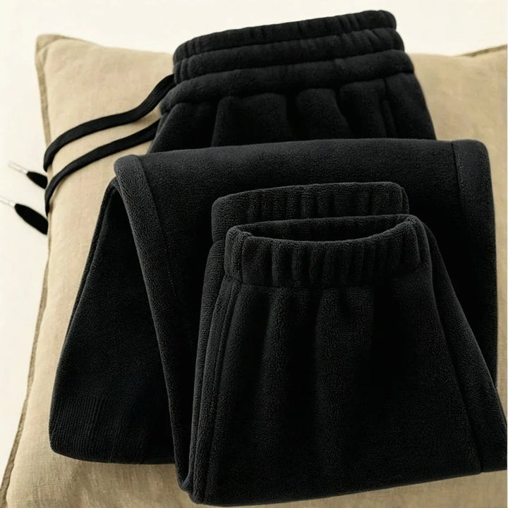 Jennifer | Women's Premium Soft Fleece Pants  - Color:Black;Size:S