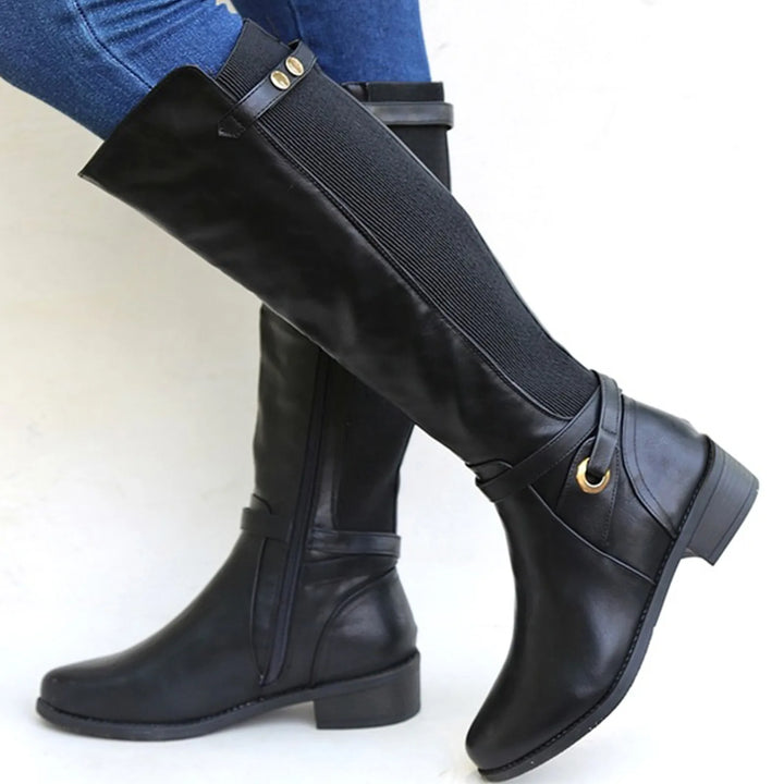 Jenny Knee High Boots - Black