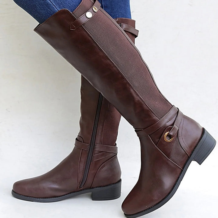 Jenny Knee High Boots - Brown