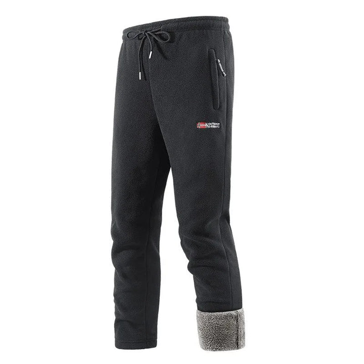 Joshua | Men's Sherpa Lined Thermal Pants  - Color:Black;Size:XXS