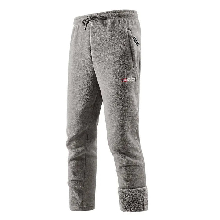 Joshua | Men's Sherpa Lined Thermal Pants  - Color:Gray;Size:XXS