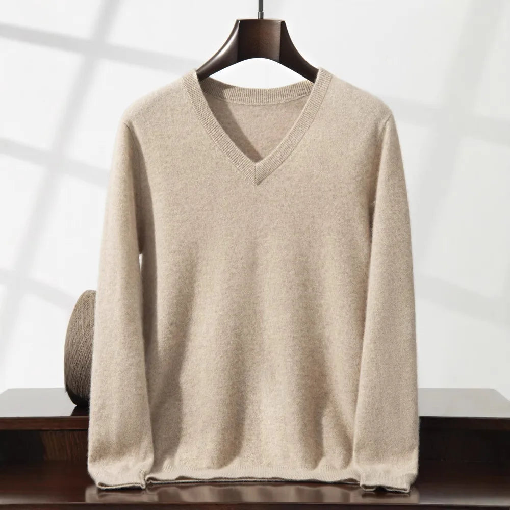 Julian | Men's Cashmere Sweater - Beige