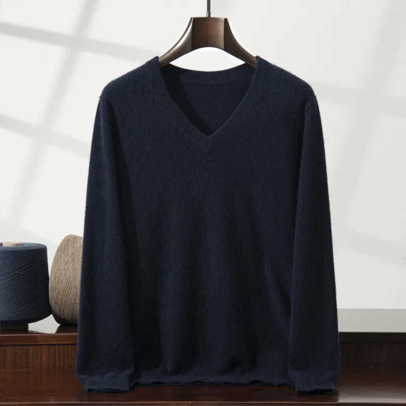 Julian | Men's Cashmere Sweater - Black