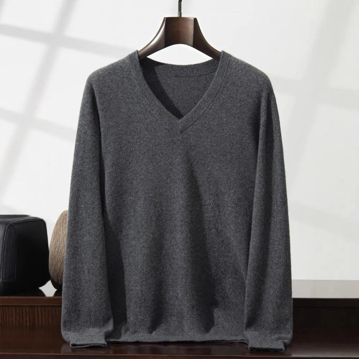 Men's Gray Green Julian | Men's Cashmere Sweater