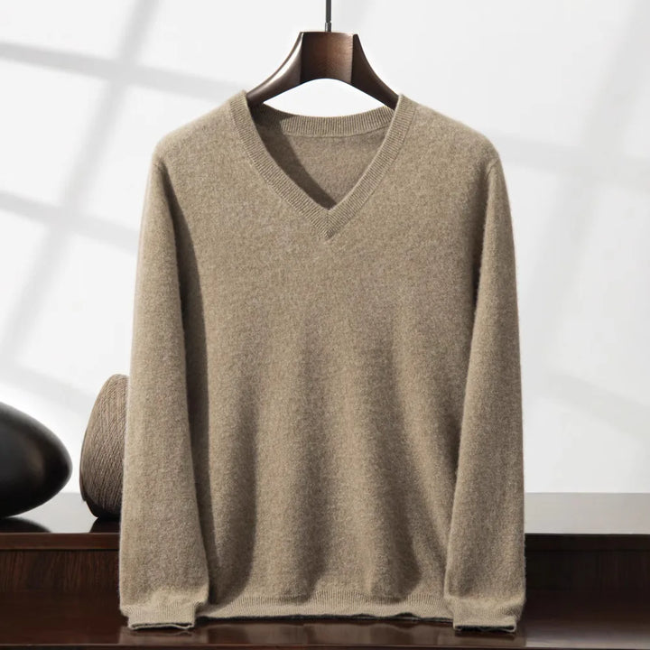Julian | Men's Cashmere Sweater - Tan