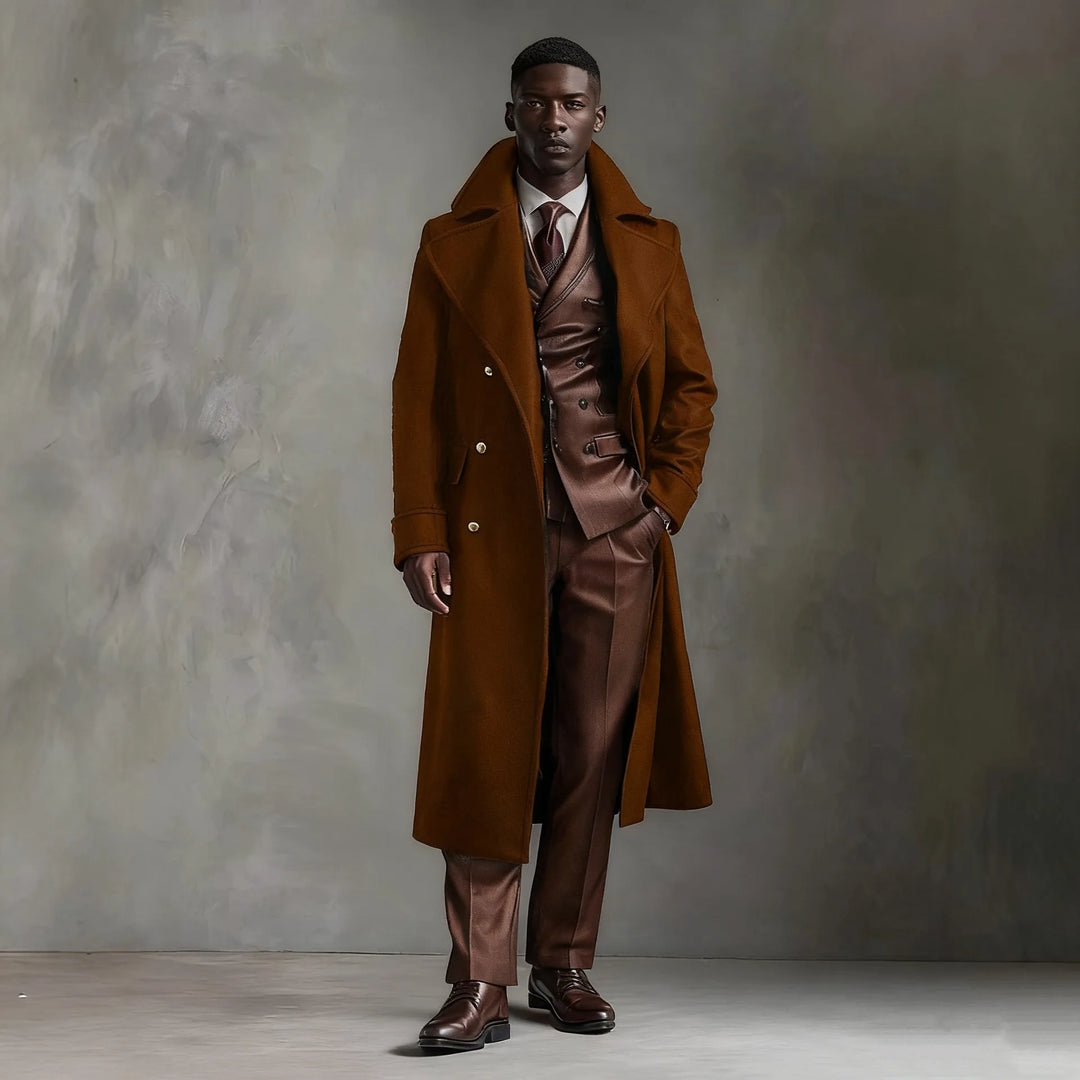 Men's Julian | Men's Double Breasted Trench Overcoat