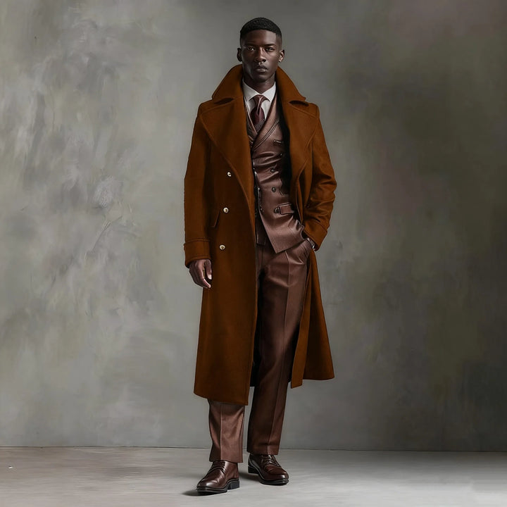 Men's Julian | Men's Double Breasted Trench Overcoat