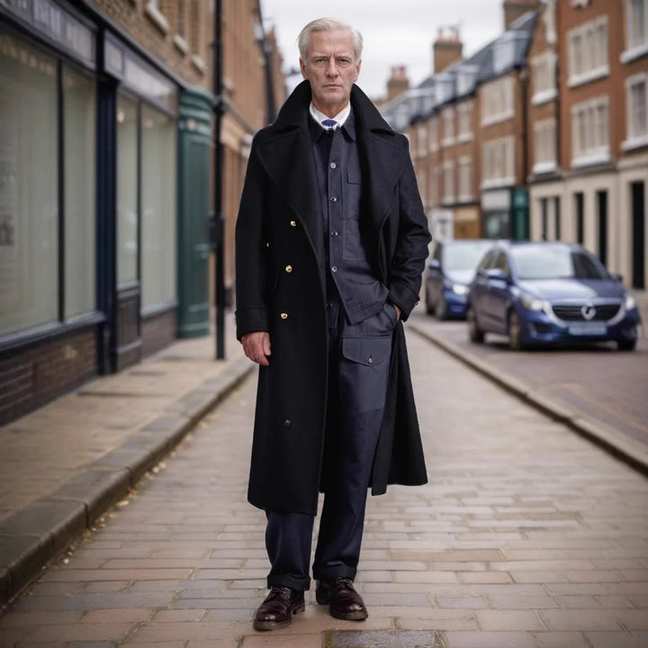 Men's Julian | Men's Double Breasted Trench Overcoat