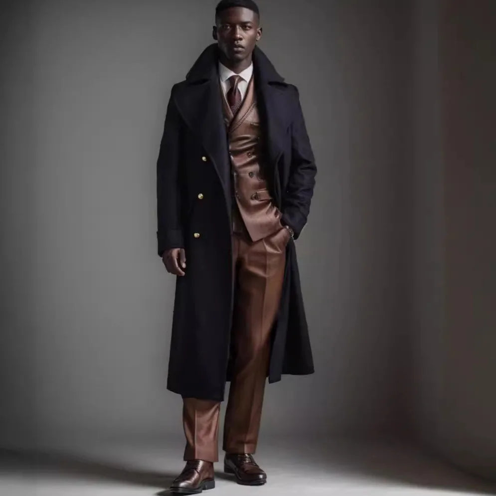 Men's Julian | Men's Double Breasted Trench Overcoat
