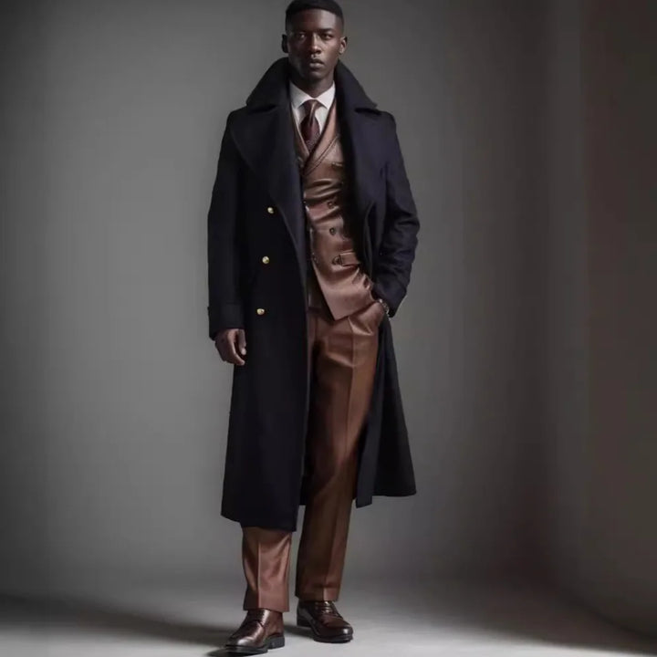 Men's Julian | Men's Double Breasted Trench Overcoat