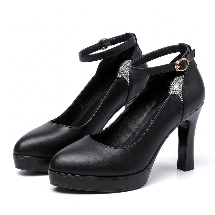 Julianna Pointed Pumps - Color:Black;Size:35