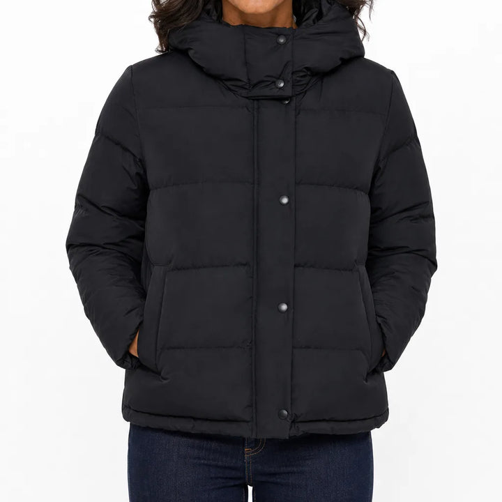 Juliette | Womens Lightweight Puffer Jacket - Color:Black;Size:XS