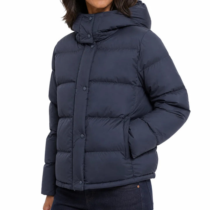 Women's Blue Julius Hooded Puffer Jacket