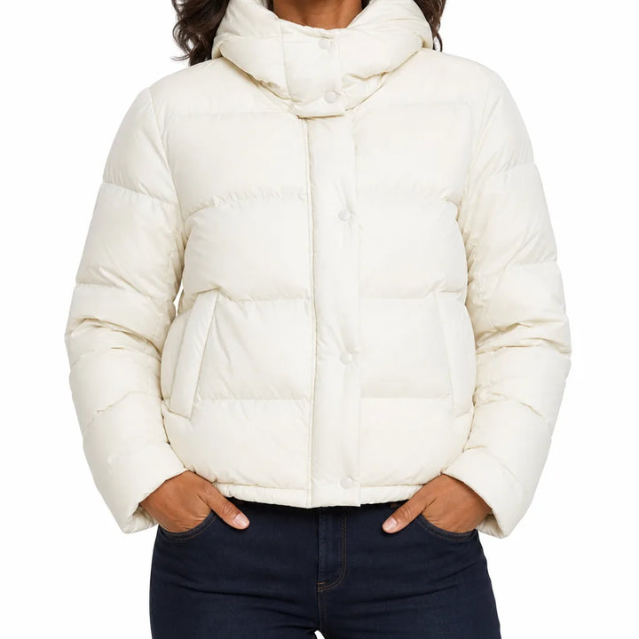 Juliette | Womens Lightweight Puffer Jacket - Color:White;Size:XS