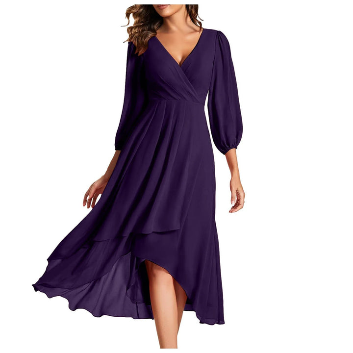 Kacey | Women's Elegant Maxi Dress - Color:Purple;Size:S