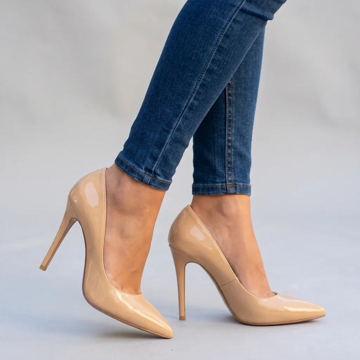 Karen | Women's Elegant Heels   - Color:Beige;Size:35