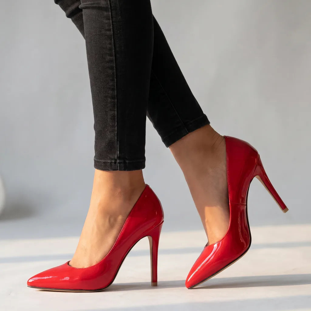 Karen | Women's Elegant Heels   - Color:Red;Size:35
