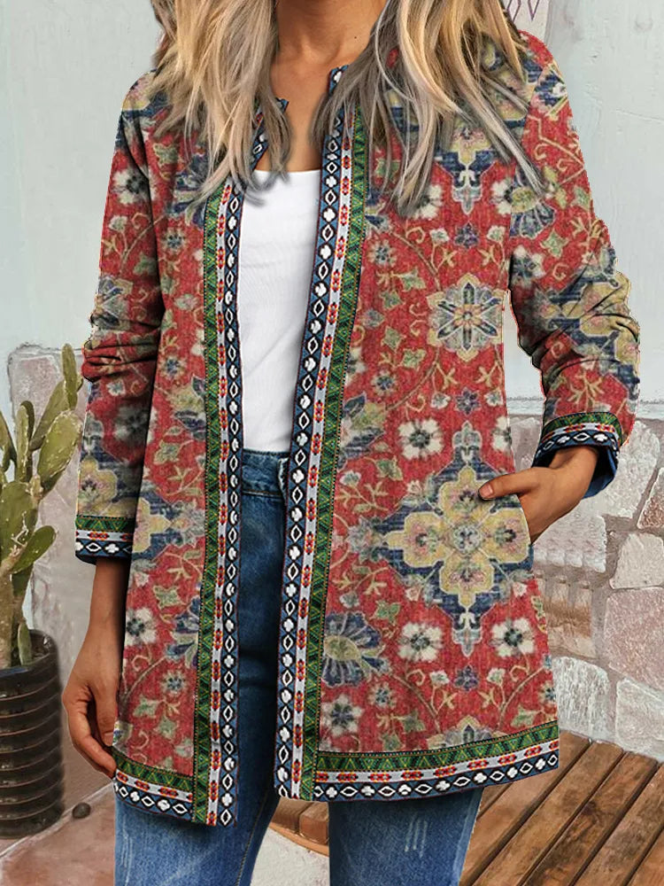 Karis | Women's Artisan Soft Jacket  - Size:S;Color:Red