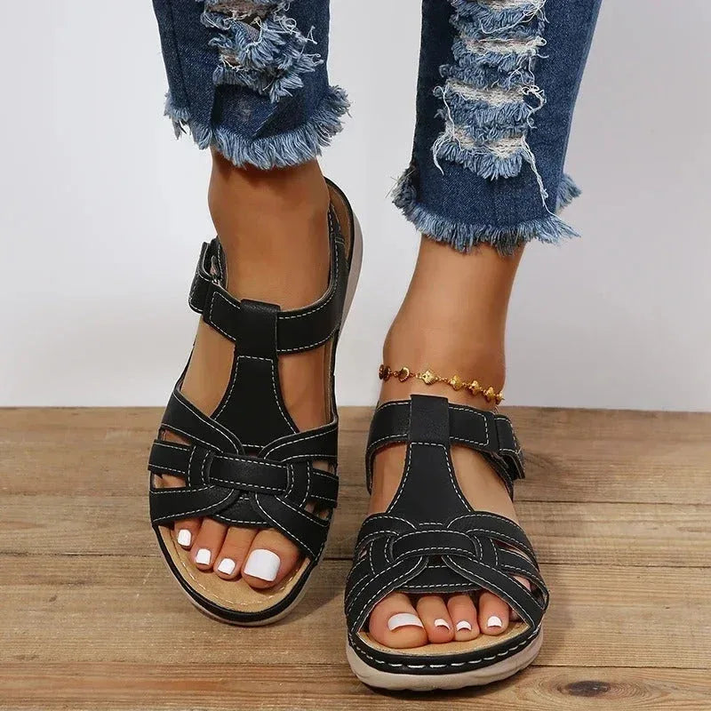 Kathryn | Women's Orthopedic Sandals - Color:Black;Size:35