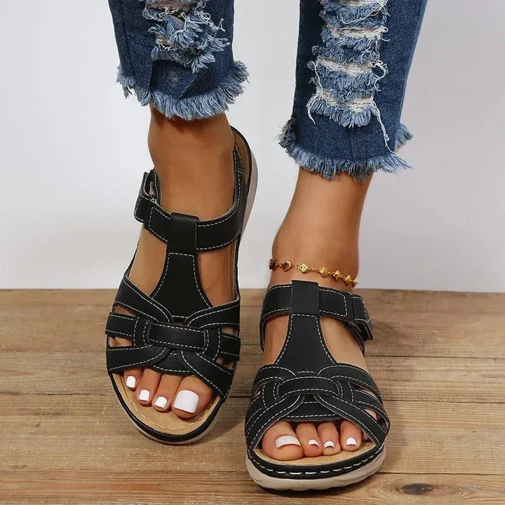Kathryn | Women's Orthopedic Sandals - Color:Black;Size:35