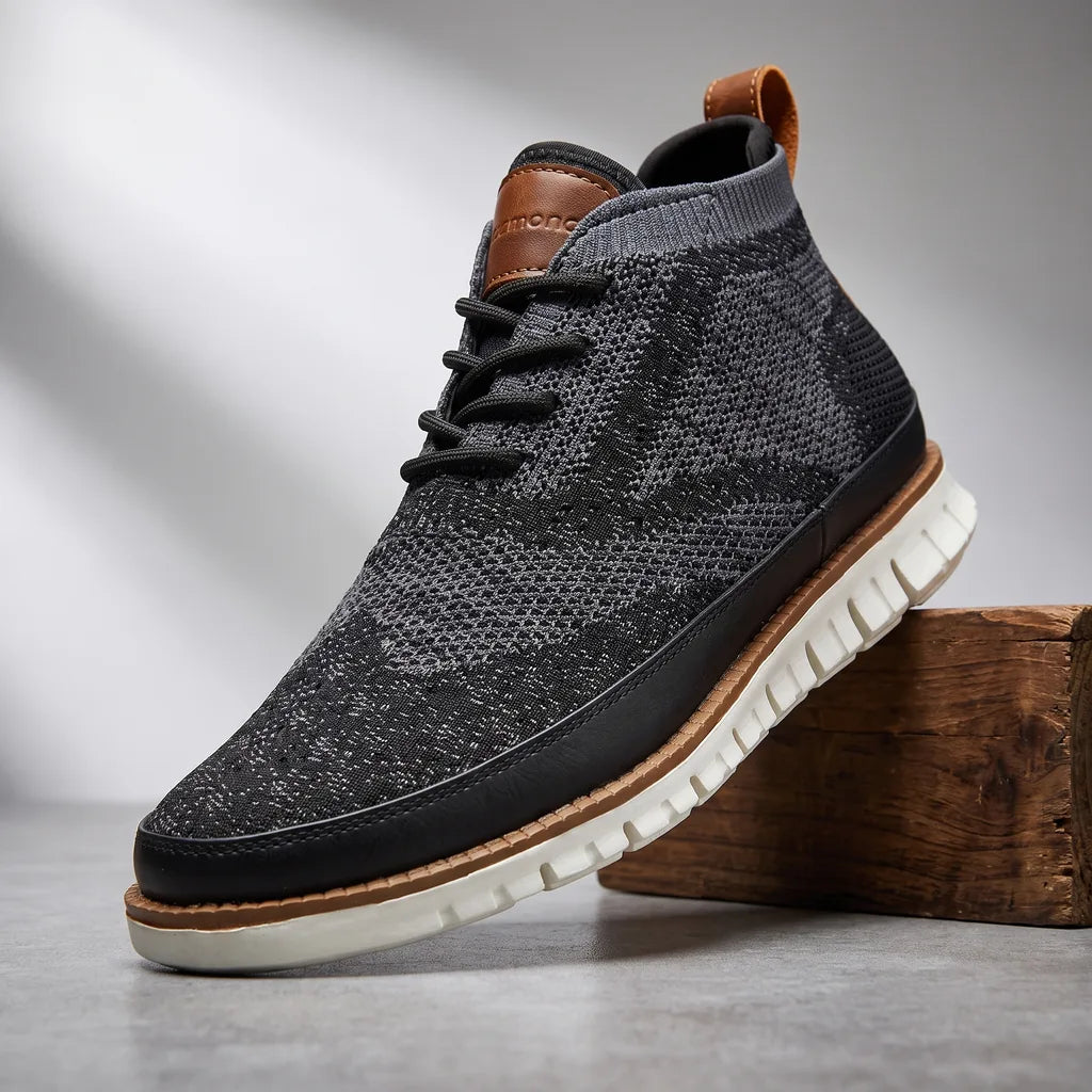 Kendrick High Top Sneakers - Color:Gray;Size:40
