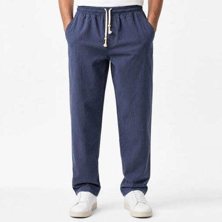 Kenji | Mens Loose Fit Baggy Pants - Color:Blue;Size:S