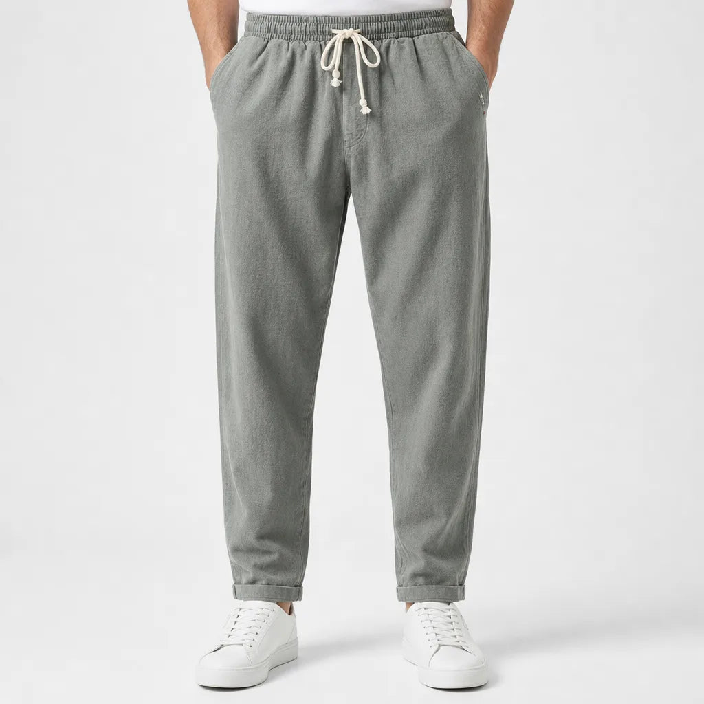 Kenji | Mens Loose Fit Baggy Pants - Color:Green;Size:S
