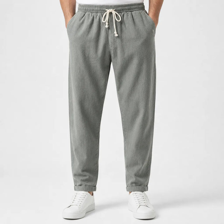 Kenji | Mens Loose Fit Baggy Pants - Color:Green;Size:S