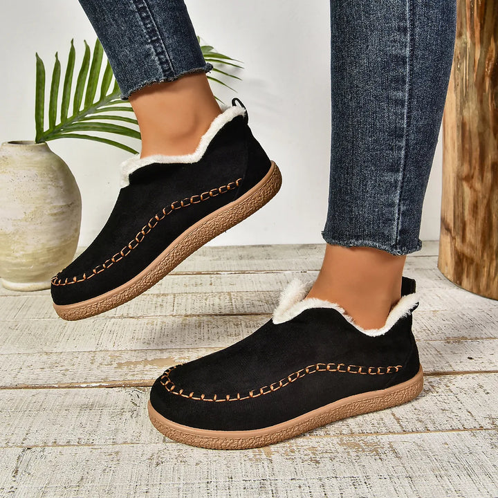 Kiera | Women's Orthopedic Non-Slip Ankle Boots  - Color:Black;Size:36
