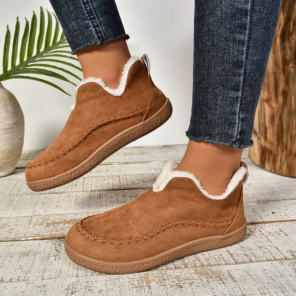 Kiera | Women's Orthopedic Non-Slip Ankle Boots  - Color:Brown;Size:36