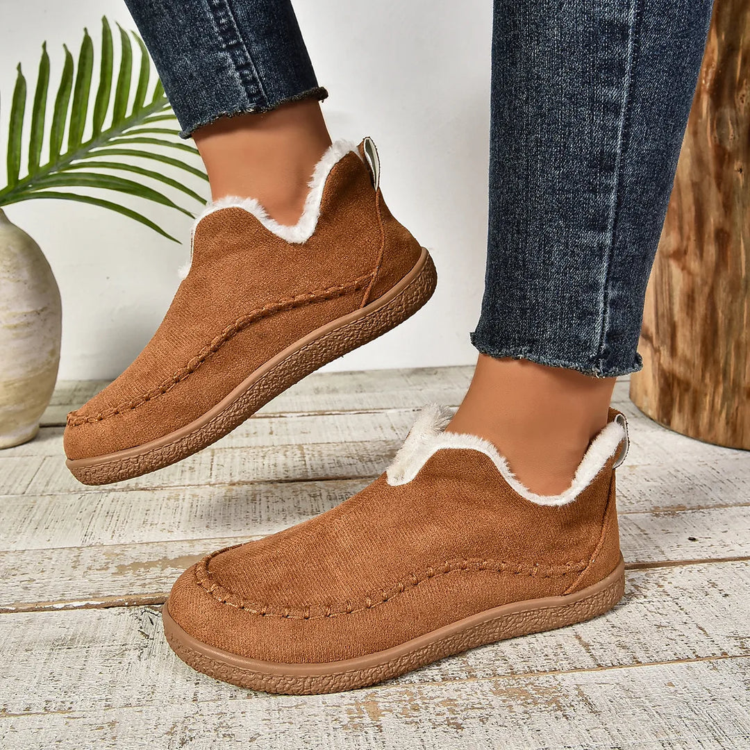 Kiera | Women's Orthopedic Non-Slip Ankle Boots  - Color:Brown;Size:36