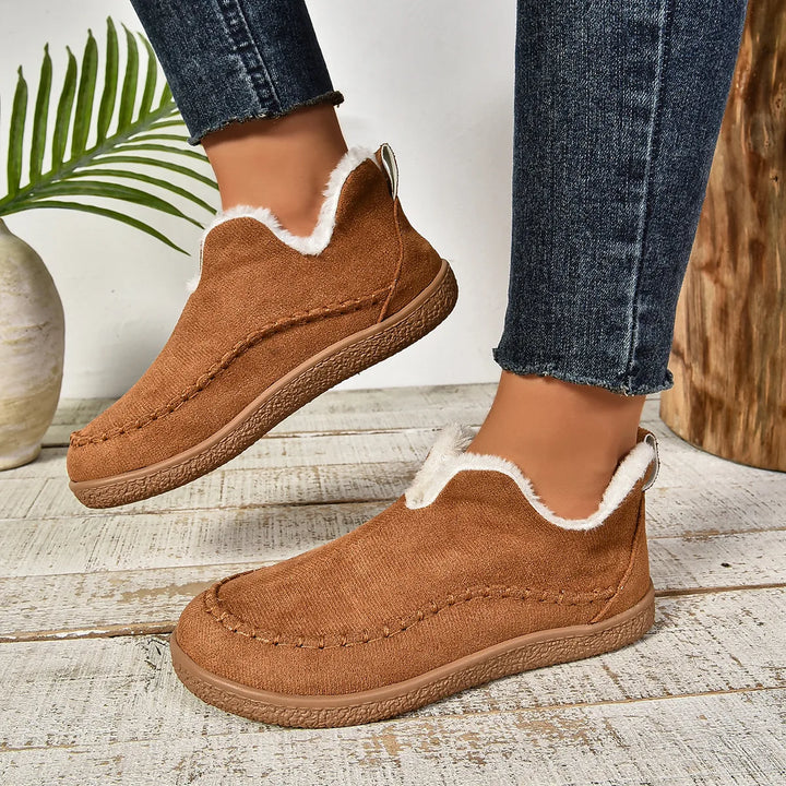 Kiera | Women's Orthopedic Non-Slip Ankle Boots  - Color:Brown;Size:36
